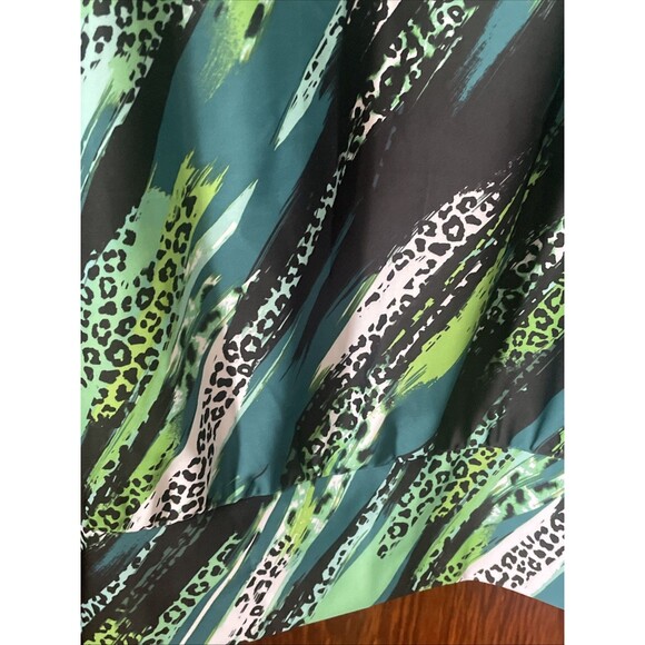 Summer Mae Women's Sz 16 Green Black White Straps Tankini Swim Top NWT - Picture 4 of 9